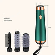 3-in-1 Hair Dryer, Curler & Straightener – High Power Styling Tool