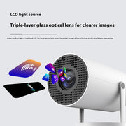 Portable Home Projector with Auto Focus & 180° Projection