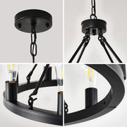 Cage Ceiling Fan with Light & Remote – 6-Speed Reversible Blades