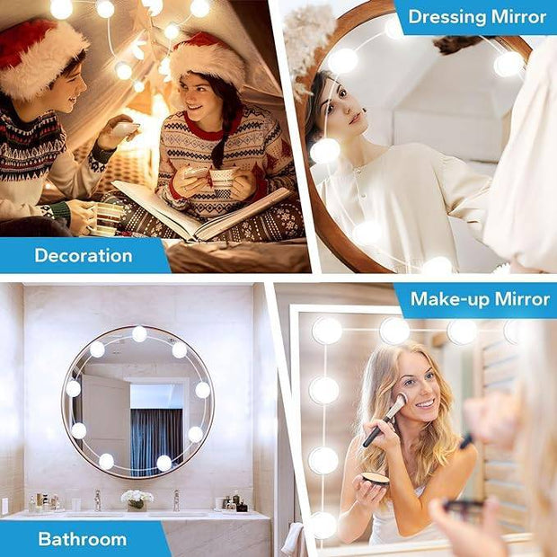 LED Vanity Mirror Lights with 10 Dimmable Bulbs