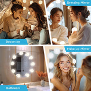 LED Vanity Mirror Lights with 10 Dimmable Bulbs