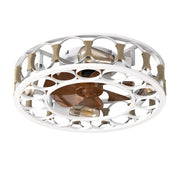 Cage Ceiling Fan with Light & Remote – 6-Speed