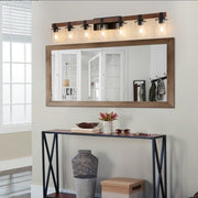 50" Rustic 7-Light Vanity Light – Industrial Wall Sconce