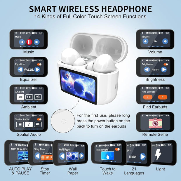 Bluetooth 5.4 ANC Wireless Earbuds