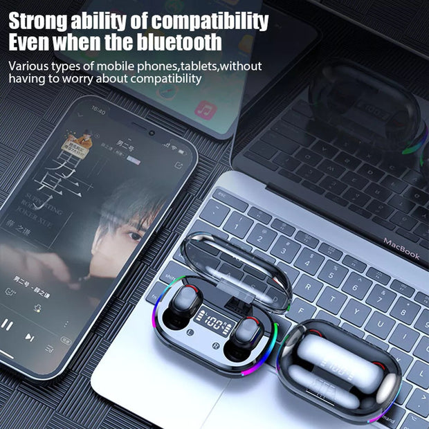 Mini Wireless Bluetooth 5.3 Earbuds with Digital Display