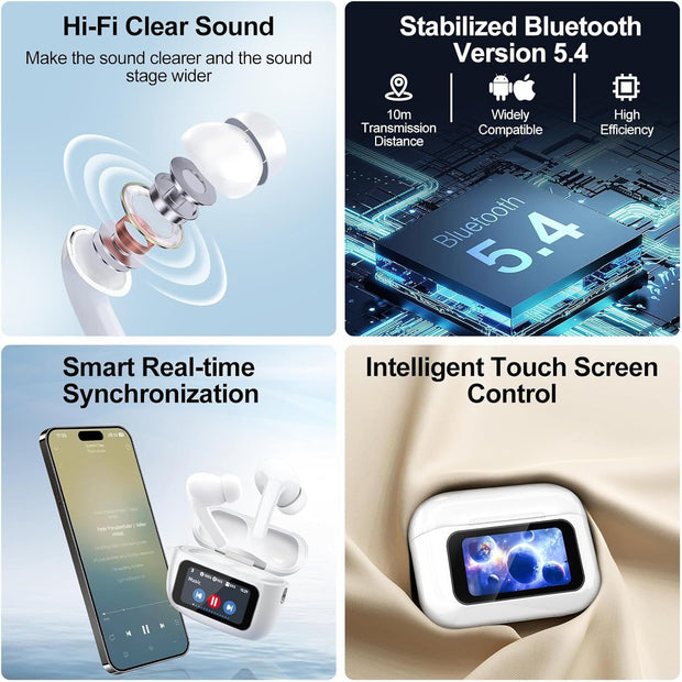 Bluetooth 5.4 ANC Wireless Earbuds