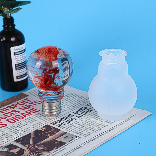 Epoxy Mold 6 Bulbs Mirror Resin Crystal Bulbs