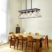 5-Light White Farmhouse Chandelier