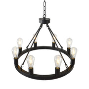 Cage Ceiling Fan with Light & Remote – 6-Speed Reversible Blades