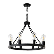 Cage Ceiling Fan with Light & Remote – 6-Speed Reversible Blades
