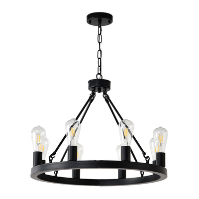 Cage Ceiling Fan with Light & Remote – 6-Speed Reversible Blades
