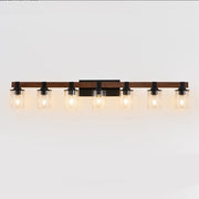 50" Rustic 7-Light Vanity Light – Industrial Wall Sconce