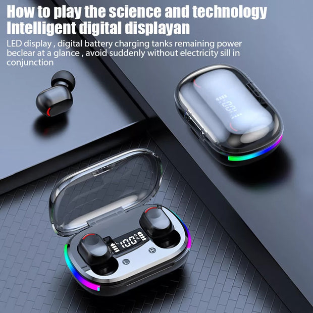 Mini Wireless Bluetooth 5.3 Earbuds with Digital Display